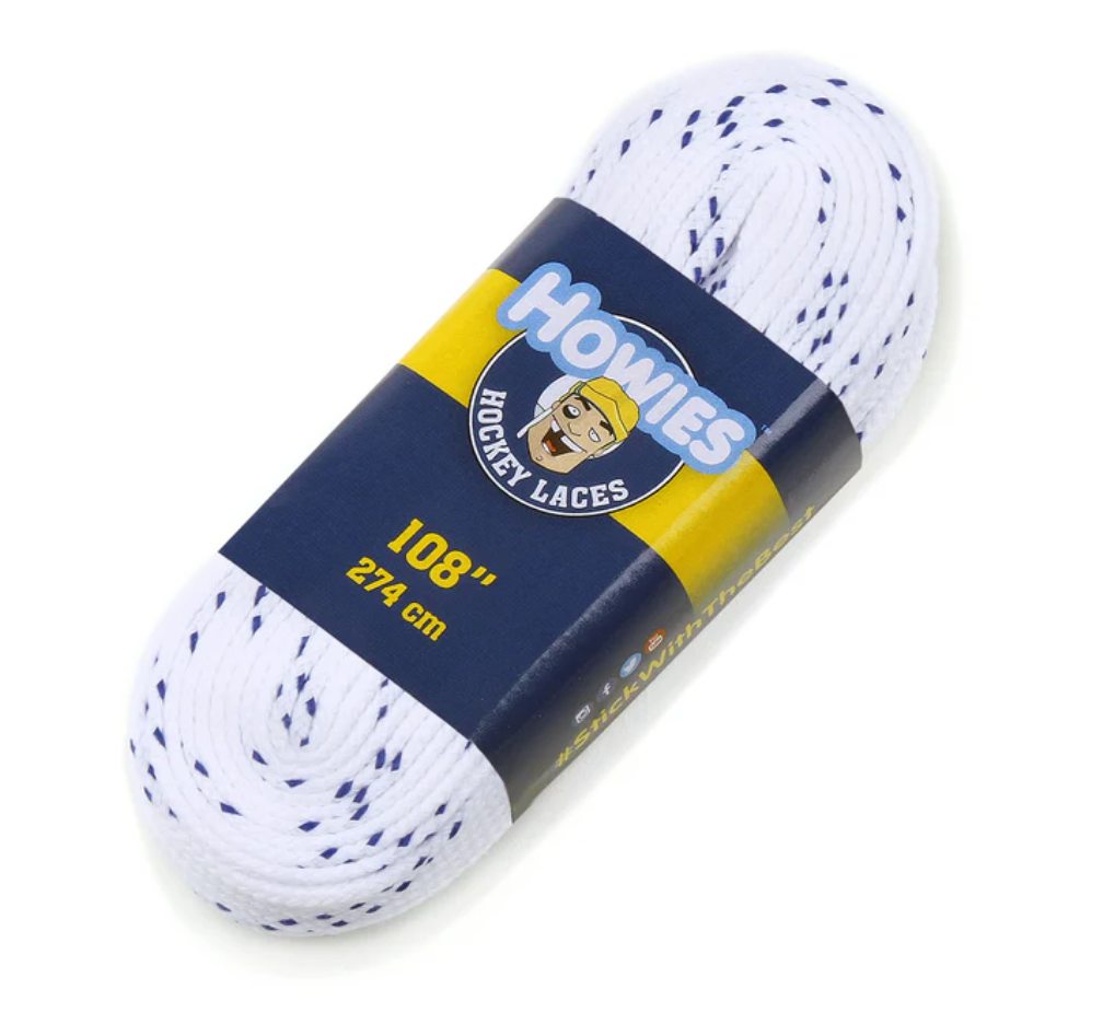 Howies White Cloth Hockey Skate Laces